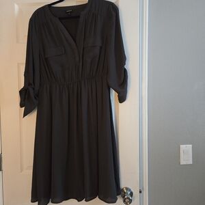 Mini Georgette Shirt Dress